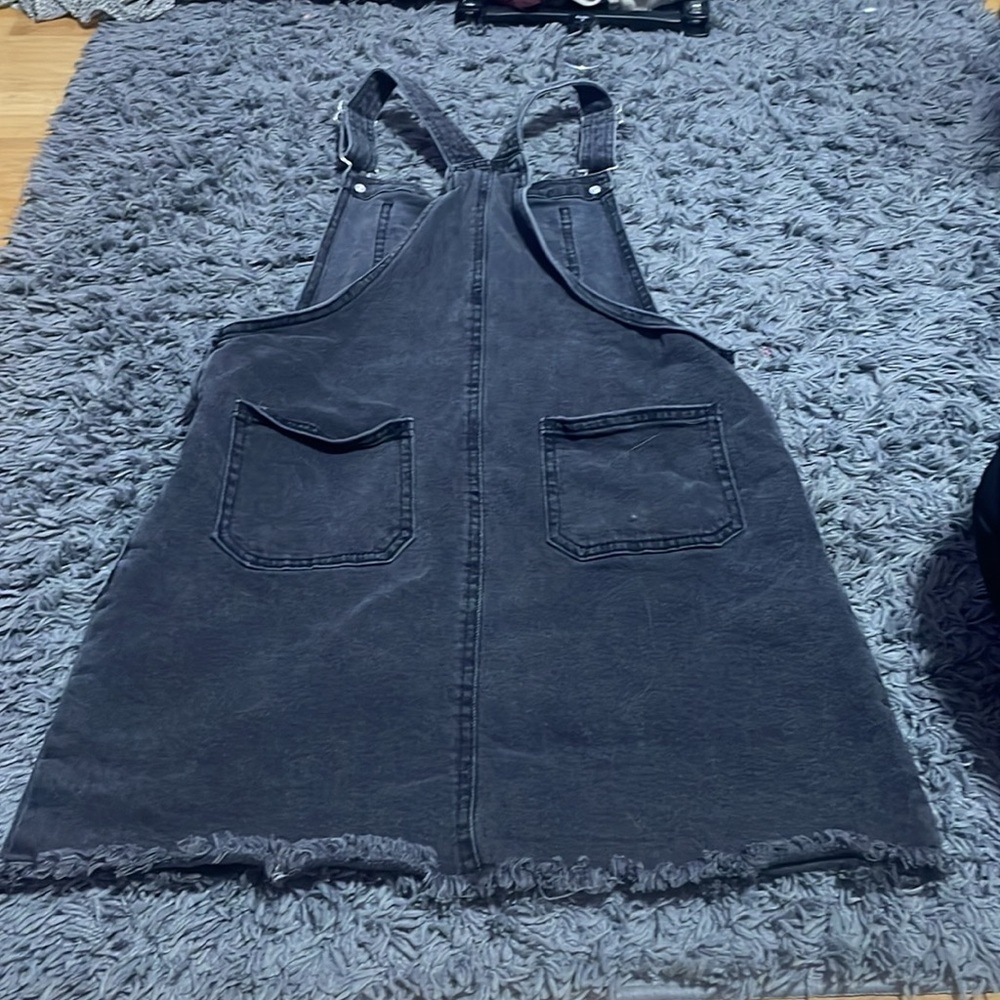 black overall dress - Picture 2 of 2